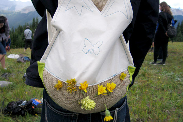 Backpack meadows attracting butterflies